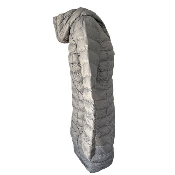 New Quince Womens Lightweight Down Packable Hooded Puffer Jacket Gray Size M - Picture 4 of 10